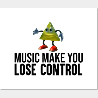 Dancing Triangle Meme: Music Make You Lose Control Posters and Art